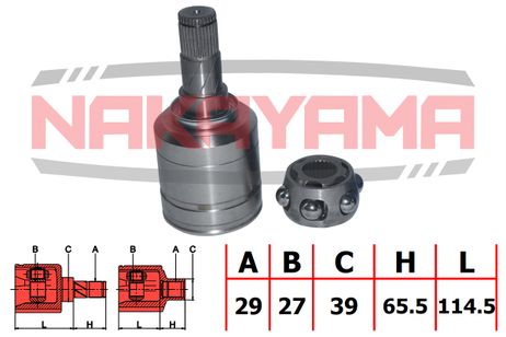 фото Nakayama NJ7163NY Шрус внутр-й к-кт nissan teana J31 03-08 Nakayama NJ7163NY Шрус внутр-й к-кт nissan teana J31 03-08