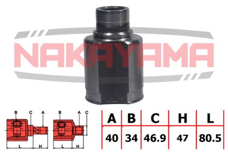 фото Nakayama NJ7202NY Шрус внутр-й к-кт правый volkswagen tiguan 07- (40x34x127.5x46.9) Nakayama NJ7202NY Шрус внутр-й к-кт правый volkswagen tiguan 07- (40x34x127.5x46.9)