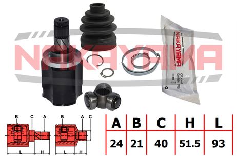 фото Nakayama NJ7564NY Шрус внутр. к-кт nissan almera UK make n16e 00-06 (24x21x144.5x40) Nakayama NJ7564NY Шрус внутр. к-кт nissan almera UK make n16e 00-06 (24x21x144.5x40)