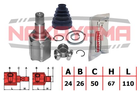 фото Nakayama NJ7709NY Шрус внутр. к-кт левый toyota camry acv3/mcv3 01-06, highlander asu40/ Nakayama NJ7709NY Шрус внутр. к-кт левый toyota camry acv3/mcv3 01-06, highlander asu40/