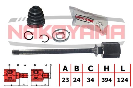 фото Nakayama NJ7723NY Шрус внутр. к-кт правый toyota highlander (jpp) asu40,gsu4,gvu48,mhu48 Nakayama NJ7723NY Шрус внутр. к-кт правый toyota highlander (jpp) asu40,gsu4,gvu48,mhu48