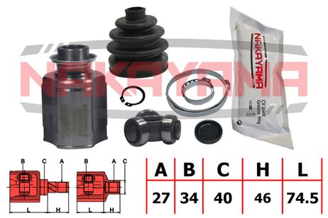 фото Nakayama NJ7756NY Шрус внутр. к-кт honda accord CL 02-08 (27x34x120.5x40) Nakayama NJ7756NY Шрус внутр. к-кт honda accord CL 02-08 (27x34x120.5x40)