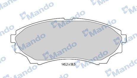 Mando MBF015234 Колодки тормозные дисковые | перед |