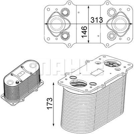 Mahle CI 232 000P Интеркулер