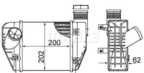 Mahle CI 423 000S Интеркулер