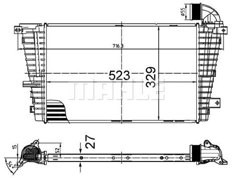 Mahle CI 513 000S Интеркулер