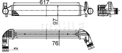 Mahle CI 516 000S Интеркулер