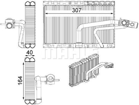 Mahle AE 114 000P Испаритель