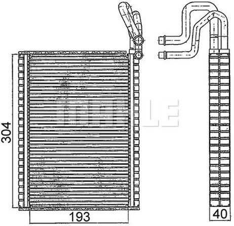 Mahle AE116000S Испаритель кондиционера