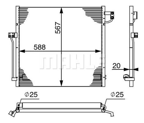 Mahle AC 41 000S Конденсер кондиционера