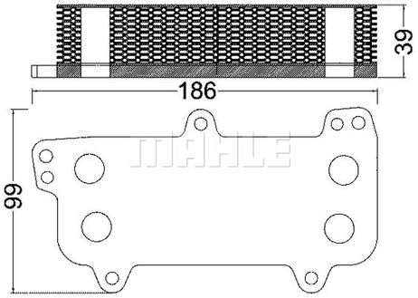 Mahle CLC 187 000S Масляный радиатор