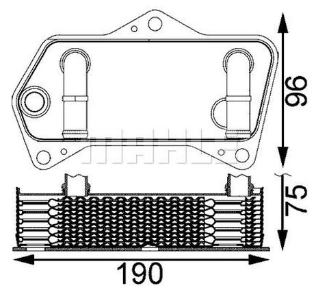 Mahle CLC 202 000S Масляный радиатор