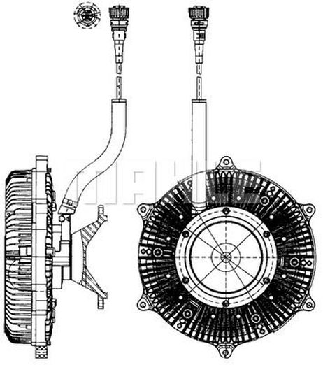 Mahle CFC215000P Муфта вентилятора