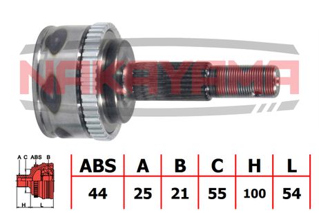 фото Nakayama NJ517NY Шрус внешн. к-кт задн. honda cr-v re3/re4 07- (28x20x143.5x55) Nakayama NJ517NY Шрус внешн. к-кт задн. honda cr-v re3/re4 07- (28x20x143.5x55)