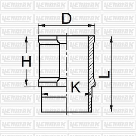 YENMAK 5105909000 Гильза цилиндра renault =88mm r21-25 / j6r-j7r 2000 cc.