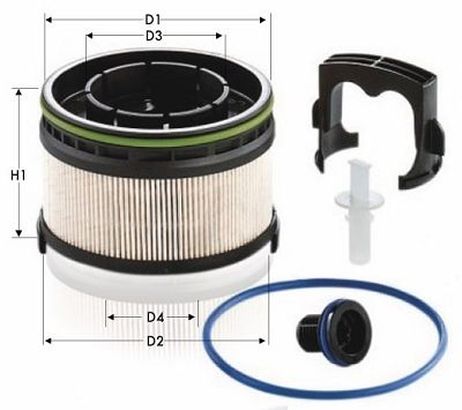 Tecneco GS2100E Фильтр топливный mercedes a 180d 19->, c 200d 18->, CLA 180d 19->. OE A6