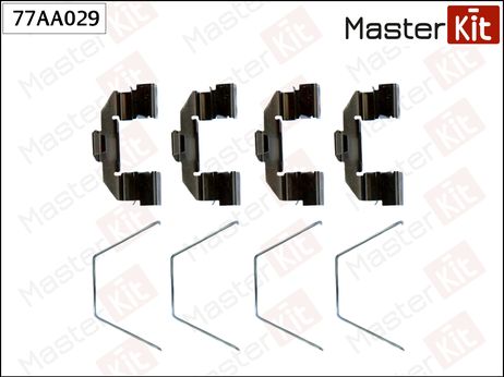 фото Master KiT 77AA029 Ремкомплект крепления тормозных колодок Master KiT 77AA029 Ремкомплект крепления тормозных колодок