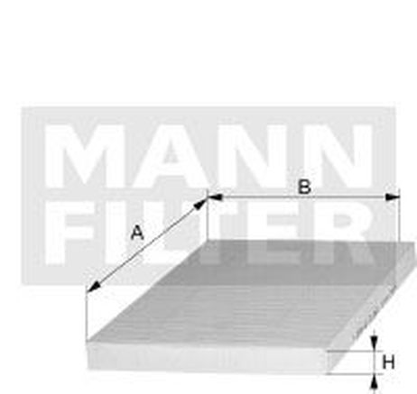 Mann CUK 26 019 Фильтр салона угольный