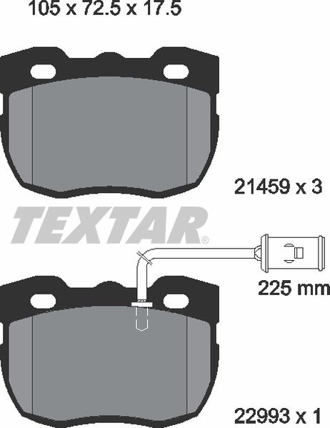 фото Textar 2145905 Колодки тормозные дисковые | перед | Textar 2145905 Колодки тормозные дисковые | перед |