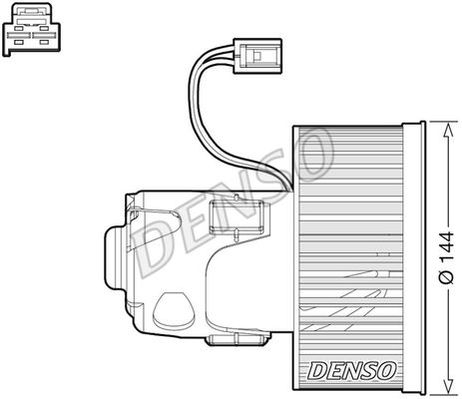 Denso DEA05008 Вентилятор отопителя