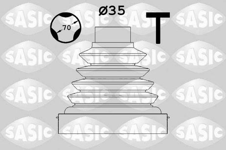 Sasic 1900021 Пыльник ШРУСа внутреннего PSA Expert 4, Jumpy 4, Traveller, 508, 408, Spacetourer, C3 (a51), C4 sed