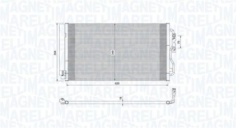 Magneti Marelli 350203751000 Конденсер кондиционера