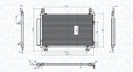 Magneti Marelli 350203837000 Конденсер кондиционера
