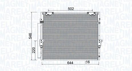 Magneti Marelli 350203926000 Конденсер кондиционера