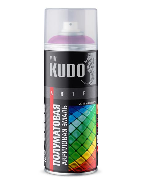 фото KUDO KU-0A4010 Эмаль универсальная акриловая satin RAL Фуксия RAL 4010 520 мл KUDO KU-0A4010 Эмаль универсальная акриловая satin RAL Фуксия RAL 4010 520 мл
