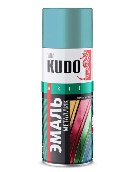 фото KUDO KU-1053 Эмаль универсальная металлик silver grain finish Ультрамарин 520 мл KUDO KU-1053 Эмаль универсальная металлик silver grain finish Ультрамарин 520 мл