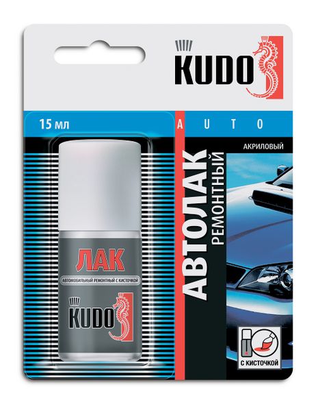 фото KUDO KU-70000-BB Лак автомобильный ремонтный во флаконе с кисточкой 15 мл KUDO KU-70000-BB Лак автомобильный ремонтный во флаконе с кисточкой 15 мл