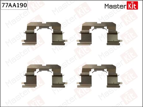 фото Master KiT 77AA190 Ремкомплект крепления тормозных колодок Master KiT 77AA190 Ремкомплект крепления тормозных колодок