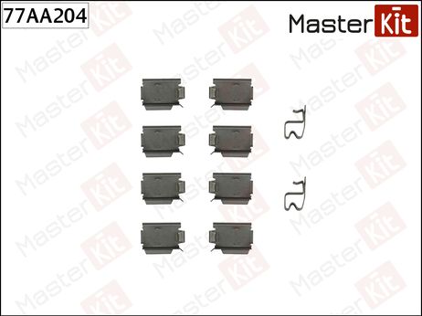 фото Master KiT 77AA204 Ремкомплект крепления тормозных колодок Master KiT 77AA204 Ремкомплект крепления тормозных колодок