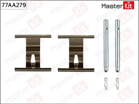 фото Master KiT 77AA279 Ремкомплект крепления тормозных колодок Master KiT 77AA279 Ремкомплект крепления тормозных колодок