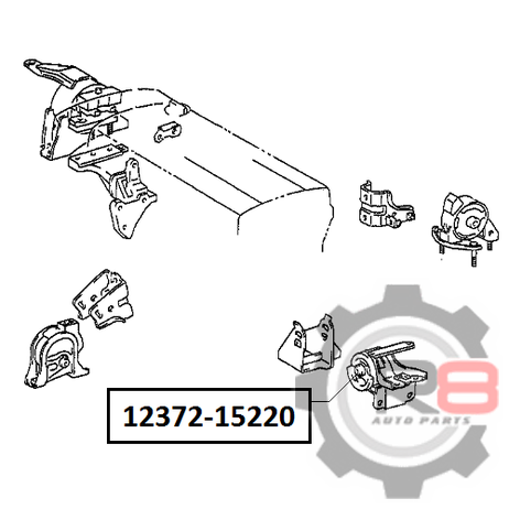 фото R8 R81237215220 Подушка двигателя R8 R81237215220 Подушка двигателя