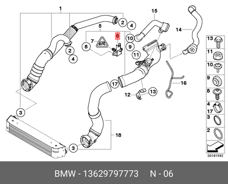 фото BMW 13629797773 Датчик давления BMW 13629797773 Датчик давления