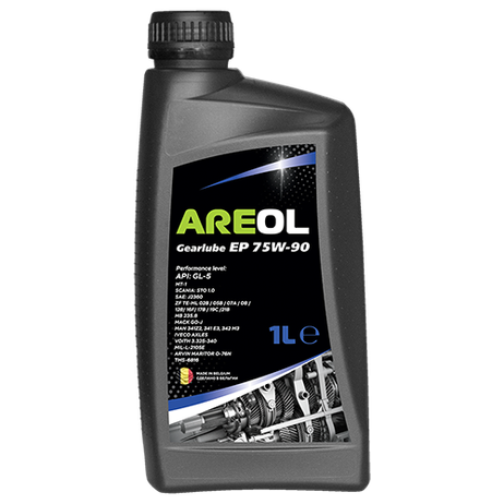 фото AREOL 75W90AR083 Gearlube EP 75w90 (1л) полусинт. трансм. масло для гипоидных передач API gl-5, MB 235.8 AREOL 75W90AR083 Gearlube EP 75w90 (1л) полусинт. трансм. масло для гипоидных передач API gl-5, MB 235.8