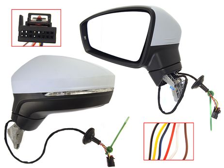 фото SAT STVW719402 Зеркало VW tiguan 16- LH поворот, регулировка, без складывания 6 контактов SAT STVW719402 Зеркало VW tiguan 16- LH поворот, регулировка, без складывания 6 контактов