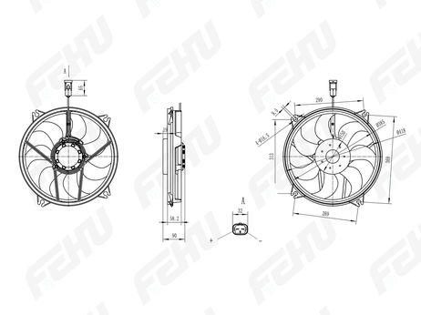 фото FEHU FFC1001h Электровентилятор охлаждения с Кожухом для Peugeot/Citroen 307 (00-)/308 (07-)/c4 (04-) FEHU FFC1001h Электровентилятор охлаждения с Кожухом для Peugeot/Citroen 307 (00-)/308 (07-)/c4 (04-)