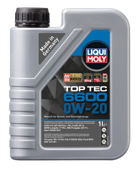 фото Liqui Moly 21410 0w-20 Top Tec 6600, API SN Plus + RC, 1л (HC-синт.мотор.масло) для bmw, Mercedes-Benz, Opel Liqui Moly 21410 0w-20 Top Tec 6600, API SN Plus + RC, 1л (HC-синт.мотор.масло) для bmw, Mercedes-Benz, Opel