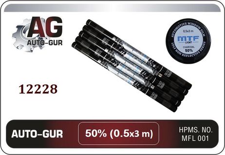 фото Auto-GUR 12228 Плёнка тонировочная MTF Америка 50% (0.5м х 3м) Auto-GUR 12228 Плёнка тонировочная MTF Америка 50% (0.5м х 3м)