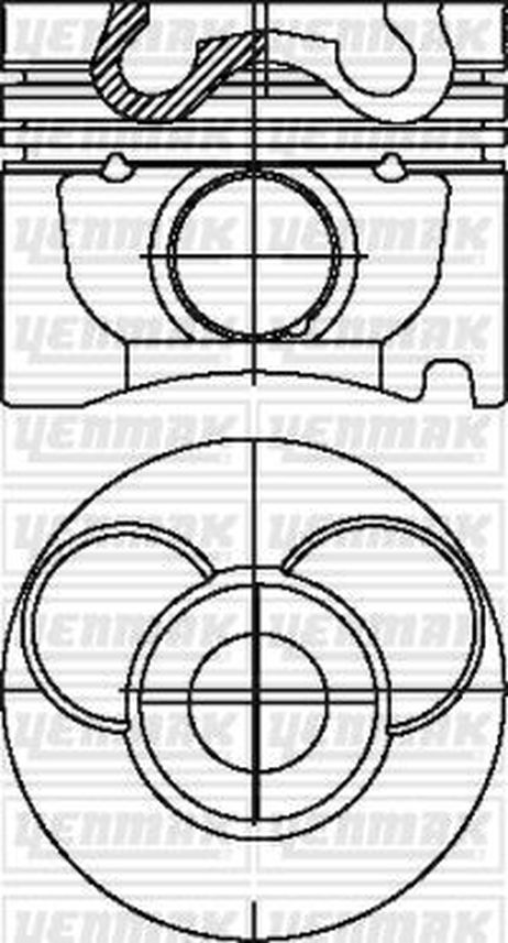 YENMAK 3103609000 89,00 mm. Порш.+палец,с кольцами
