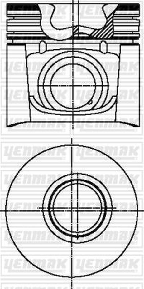 YENMAK 3103691000 94,40 mm. Порш.+палец,с кольцами