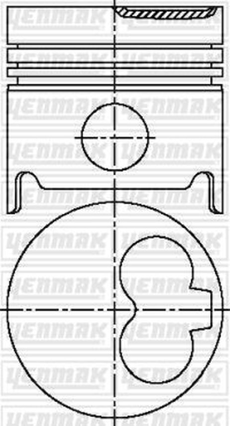 YENMAK 3103908000 86,00 mm. Порш.+палец,с кольцами