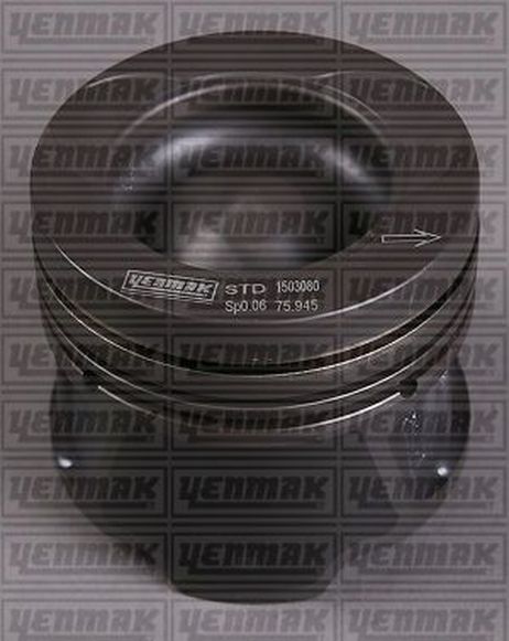 YENMAK 3104185000 76,00 mm. Поршень с пальцем, с кольцами