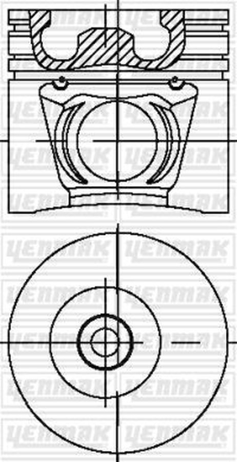 YENMAK 3104263000 104,00 mm. Порш+палец, с кольцами