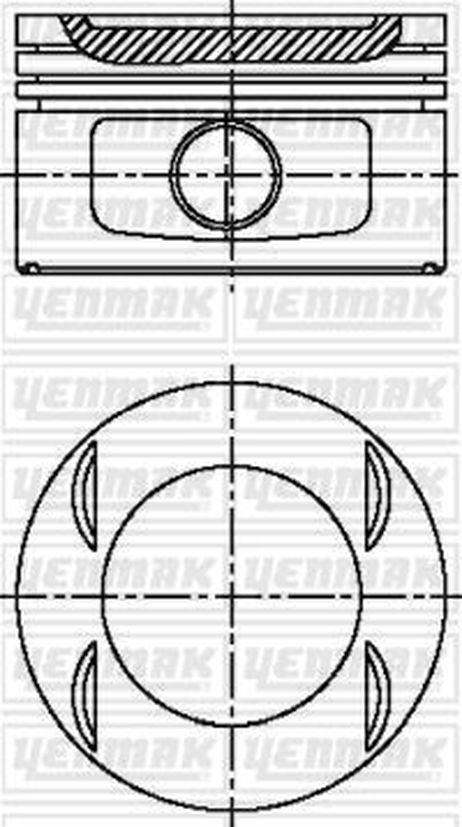 YENMAK 3104499000 86,00 mm. Порш.+палец, с кольцами