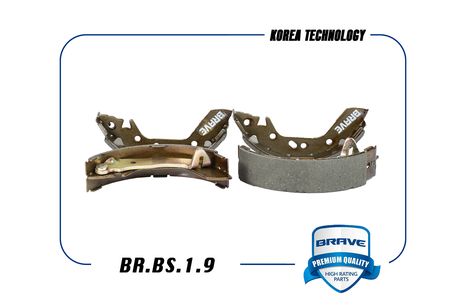 фото Brave BR.BS.1.9 Колодка тормозная задняя Brave BR.BS.1.9 Колодка тормозная задняя