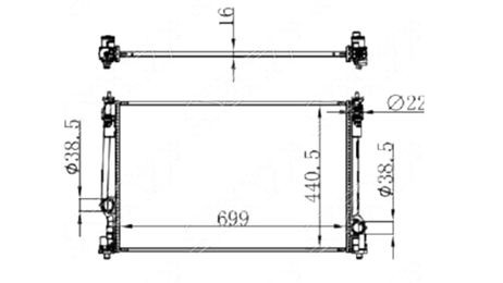 фото AUTOLEADER TY-ASV70-1216 Радиатор AUTOLEADER TY-ASV70-1216 Радиатор