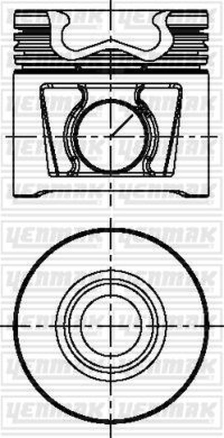 YENMAK 3104831000 88,00 mm. Порш.+палец,с кольцами STD